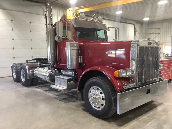 Red Semi Truck Cab
